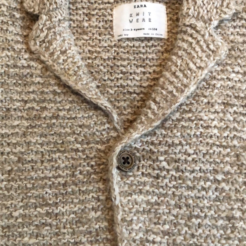 Zara Boys Cable Knit Sweater